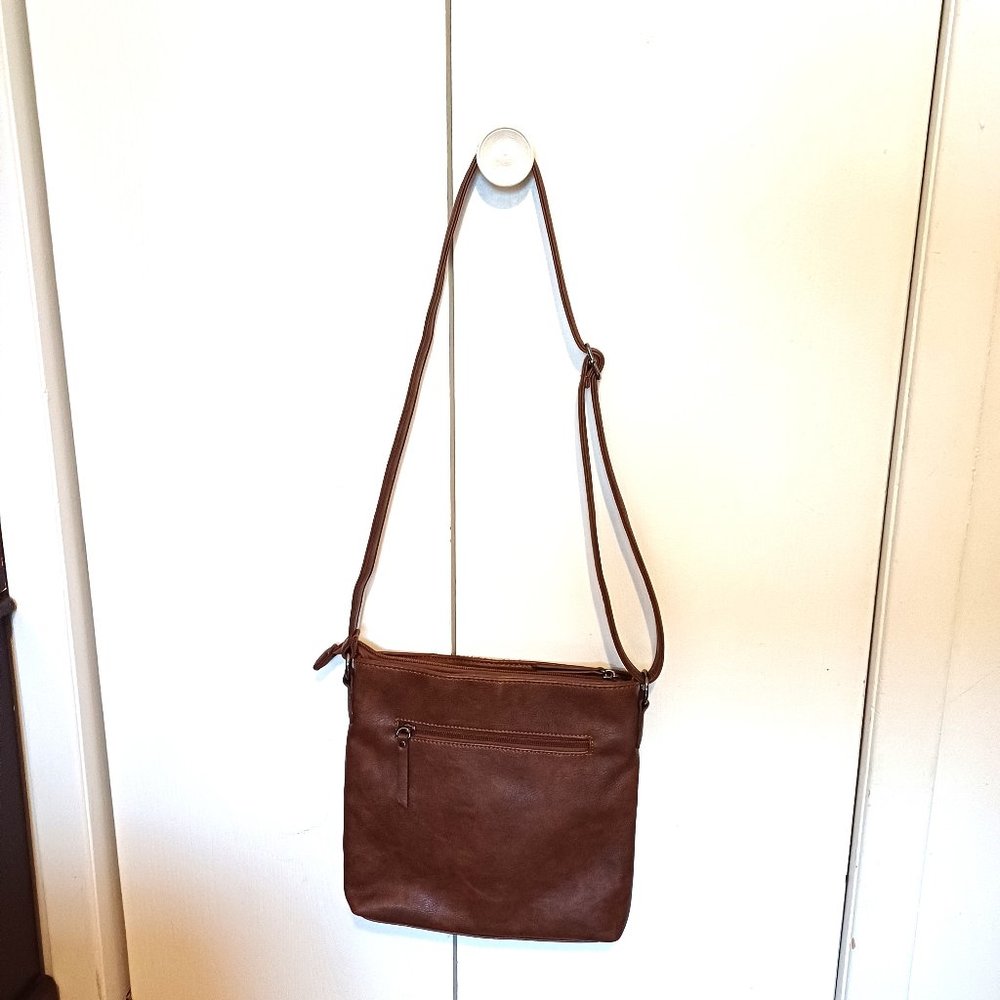 Alberto Crossbody Mixed-Material Women Handbag 11'' X 11'' - Picture 2 of 5